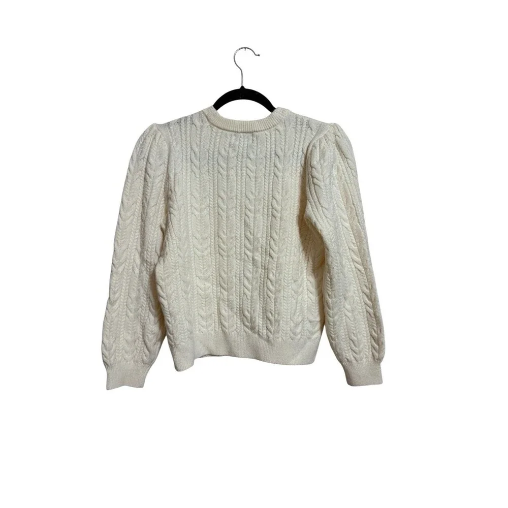 Scoop Kids Cable Knit Sweater Size XL Cream Soft Comfy - Picture 2 of 6